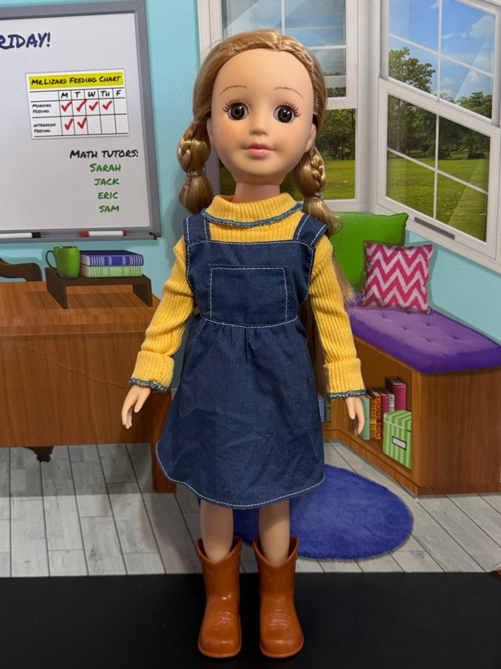 Paradise Kids Doll Blonde with Brown Eyes 16.5” Tall